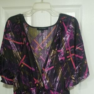 ASHLEY KNEE LENGTH WRAP STYLE DRESS 1X